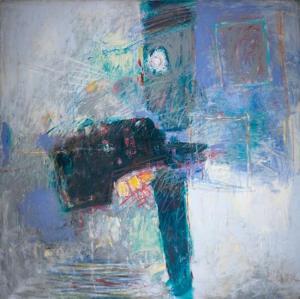 LEIDER Moshe 1945,Abstract composition,Matsa IL 2012-11-27