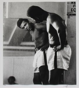 LEIFER Neil 1942,Muhammad Ali At Training Camp, Lookin in Mirror,1970,Santa Monica US 2023-11-05