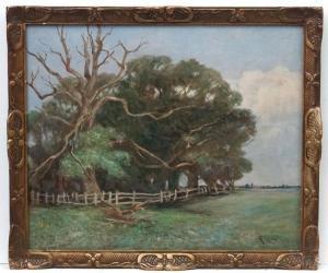 LEIGH George Leonard 1857-1942,Landscape,Dickins GB 2016-02-06