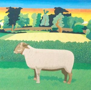 LEIGH MICHAEL 1947,Sheep II,1978,Fieldings Auctioneers Limited GB 2017-10-21
