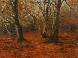 LEIGH Rose J 1844-1920,New Forest, November,Burstow and Hewett GB 2008-11-19