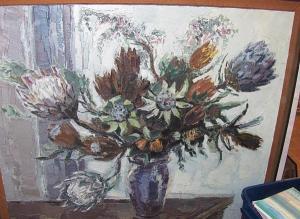 LEIGH SMITH David 1900-1900,Still life of peonies in a vase,1969,Bonhams GB 2009-11-11