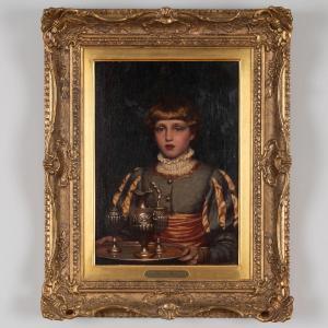 LEIGHTON Edmund Blair 1853-1922,My Lady's Page,Stair Galleries US 2023-11-09