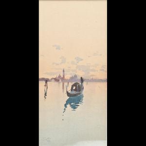 LEIGHTON F 1800-1800,Gondola nel bacino di San Marco,1887,Von Morenberg IT 2014-07-05