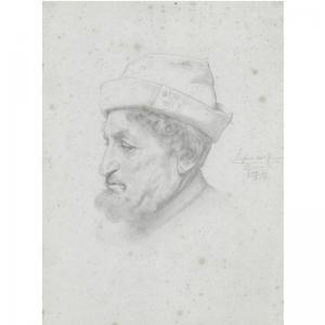 LEIGHTON Frederick 1830-1896,PORTRAITS OF ENRICO GAMBA,1854,Sotheby's GB 2009-07-15