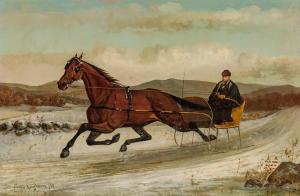 LEIGHTON Scott 1849-1898,Gentleman's Carriage Ride,1879,Shannon's US 2020-11-19