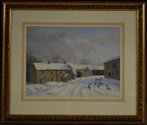 Leighton T.,Sheep in the Snow,Bamfords Auctioneers and Valuers GB 2017-08-02