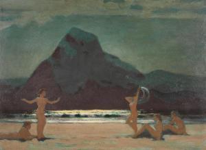 LEIST Frederick William 1878-1945,Moonlight dance, Tahiti,Bonhams GB 2023-03-08