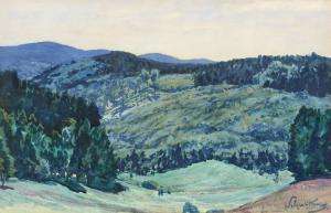 LEISTIKOW Walter 1865-1908,Landschaft mit Blick auf den großen Inselberg,Lempertz DE 2023-12-02