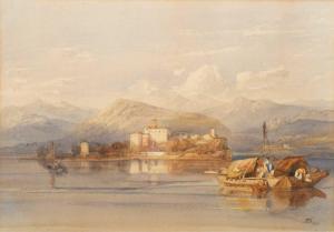 LEITCH William Leighton 1804-1883,An Italian lake landscape,1841,Cheffins GB 2024-01-11