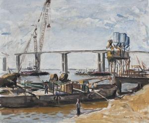 LEITE Osvaldo 1943,Construcción del puente Fray Bentos - Puerto Unzue,Juan E. Gomensoro 2014-07-29