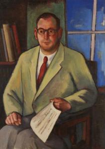 LEITHÄUSER Alfred 1898-1979,Portrait d'homme assis dans un intérieur,Kapandji Morhange FR 2023-04-28