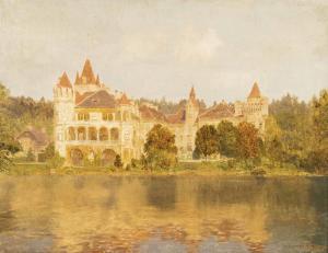 LEITNER Thomas 1876-1949,Schloss am Wasser,1909,Palais Dorotheum AT 2020-04-08
