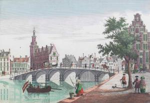 Leizel Balthasar Friedrich 1727-1802,Le Pont du Doelen,Palais Dorotheum AT 2022-11-24