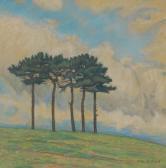 LEJEUNE Alphonse,Cinq arbres,Brussels Art Auction BE 2017-03-14