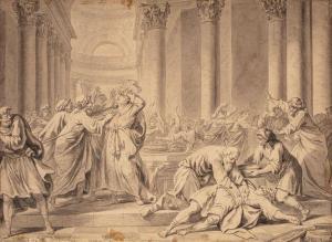 LEJEUNE Nicolas 1700-1700,Scène d\’histoire ancienne,Artprecium FR 2020-04-27