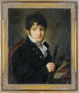 lejeune,Portrait of a young composer with his flute and music,1806,Christie's GB 2009-06-16