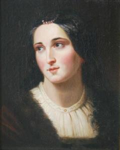 lekszycki Stanisław 1835-1861,Portret kobiety,Rynek Sztuki PL 2009-04-19