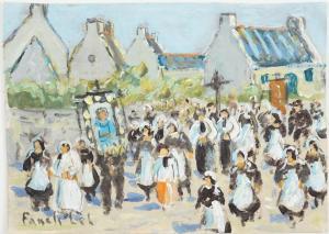 LEL FANCH 1980,Procession de la Croix du Rhû (Ile de Batz),Ruellan FR 2023-07-22