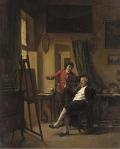 LELEUX Armand Hubert Simon 1818-1885,The Connoisseur's Visit,Christie's GB 2003-02-05