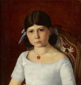 LELEUX Armand 1894,Porträt eines Mädchens,Fischer CH 2009-11-11