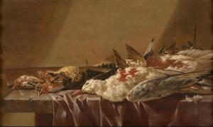 LELIENBERGH Cornelis,Nature morte aux oiseaux,Artcurial | Briest - Poulain - F. Tajan 2022-09-27