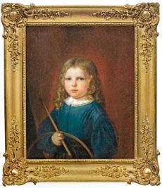 LELIEVRE Charles Jean Baptiste,Portraiteines spielenden Kindes mit Reifen,1838,Schloss 2010-09-18