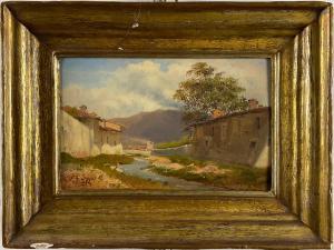 LELLI Giovan Battista 1827-1887,Paesaggio fluviale,Il Ponte Casa D'aste Srl IT 2024-02-20