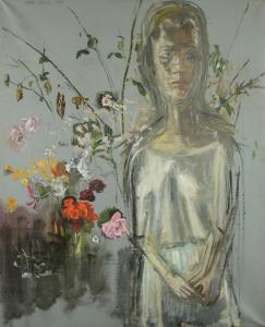 LELLOUCHE Ofer 1947,Girl with Flowers,1996,Tiroche IL 2023-09-10