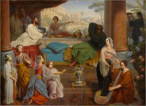 LELOIR Auguste Louis 1809-1892,Queen Esther Denouncing Haman,Sotheby's GB 2021-10-25