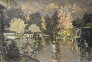 LELONG Pierre 1908-1984,Parc Monceau,1953,Ader FR 2025-01-31