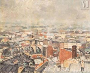 LELONG Pierre 1908-1984,Paysage ou Vue sur les toits,Millon & Associés FR 2024-01-25