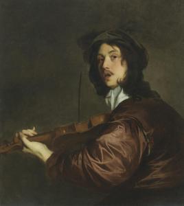 Lely Peter 1618-1680,A man playing a violin, possibly a portrait of the,Christie's GB 2023-12-07