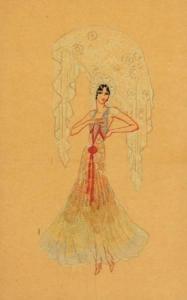 LEMAIRE Charles 1897-1985,pencil and watercolour costume design,Bloomsbury London GB 2005-11-17
