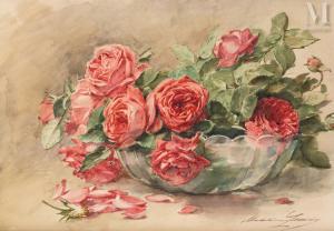 LEMAIRE Madeleine Jeanne 1845-1928,Coupe aux roses,Millon & Associés FR 2023-04-05