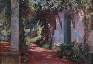 LEMAITRE Gustave 1862-1920,Jardin d'Alger,Neret-Minet FR 2017-12-18