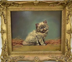 LEMAN Alicia J. 1800-1900,A British short hair kitten,Reeman Dansie GB 2023-02-14