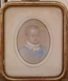 LEMAN Jacques Edmond 1829-1889,Portrait d enfant,1860,Millon & Associés FR 2015-09-23