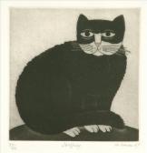 LEMAN M,Jeoffrey: Study of a cat,20th century,Dreweatt-Neate GB 2008-10-22