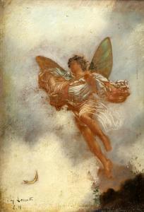 LEMATTE François Fernand J. 1850-1928,angel carrying a figure aloft,Ewbank Auctions GB 2018-09-12