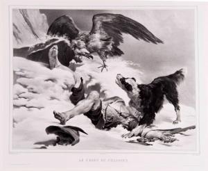 LEMERCIER Joseph 1803-1887,LE CHIEN DU CHASSEUR,1819,Dogny Auction CH 2014-03-18