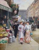 LEMEUNIER Basile 1852-1922,Parisian street scene,1900,Bonhams GB 2011-01-27
