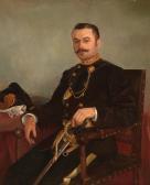 LEMMERS Georges 1871-1944,Portrait of a Seated Military Officer,1898,Neal Auction Company 2019-09-14