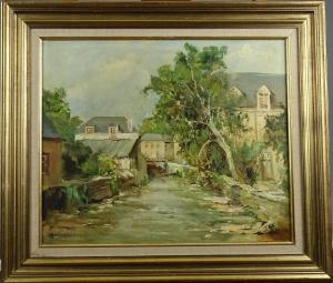 LEMOINE Henri 1922-2009,La rivière à Pont Aven,Monsantic BE 2022-09-04