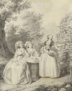 LEMOINE Jacques Antoine M,La comtesse Potocka et ses filles dans un parc,1783,Daguerre 2023-03-26