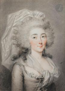 LEMOINE Jacques Antoine M 1751-1824,Portrait de femme,Ader FR 2023-03-20
