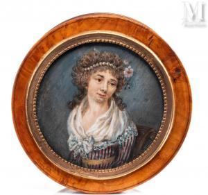 LEMOINE Jacques Antoine M 1751-1824,Portrait d\’Elisabeth-Félicité Molé-Reymond (,Millon & Associés 2023-05-26
