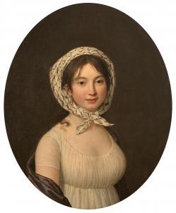 LEMOINE Marie Victoire 1754-1820,Portrait de femme au fichu,Artcurial | Briest - Poulain - F. Tajan 2022-11-09