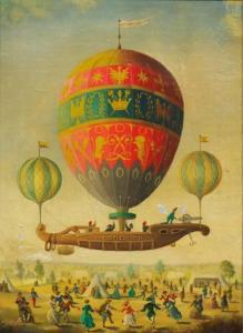 LEMOINE Pierre Antoine 1605-1665,Le départ de la montgolfière,Millon & Associés FR 2016-06-01