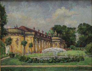 LENARD 1900-1900,Ansicht von Schloss Sanssouci in Potsdam,1921,Reiner Dannenberg DE 2014-09-12